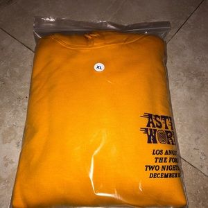 Travis Scott Astroworld Tour LA Gold Hoodie